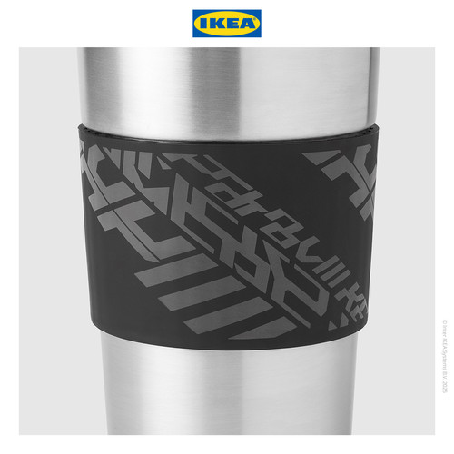 IKEA LANESPELARE Mug Dengan Tutup dan Sedotan