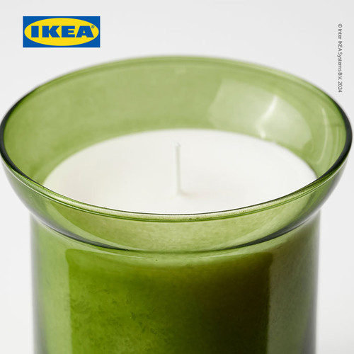 IKEA HEDERSAM Lilin Beraroma Dalam Gelas Rumput Segar 50 Jam