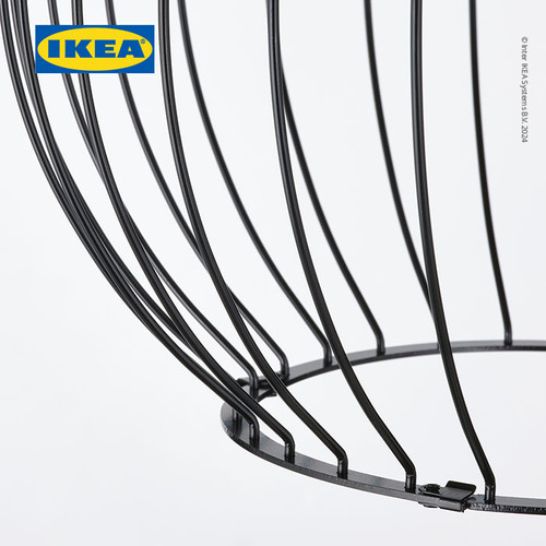 IKEA GRINDFALLET Lampu Gantung Minimalis Hitam 30cm