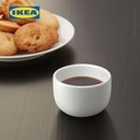 IKEA GOKVALLA Cangkir Putih 6cl Set Isi 6pcs