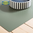 IKEA UTSADD Alas Piring Untuk Mangkuk Makan Abu-Abu/Hijau 33x50cm