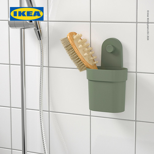 IKEA OBONAS Wadah Penyimpanan Dengan Plastik Hisap Serbaguna