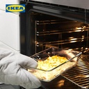 IKEA MIXTUR Piring Oven Kaca Bening 27x18cm