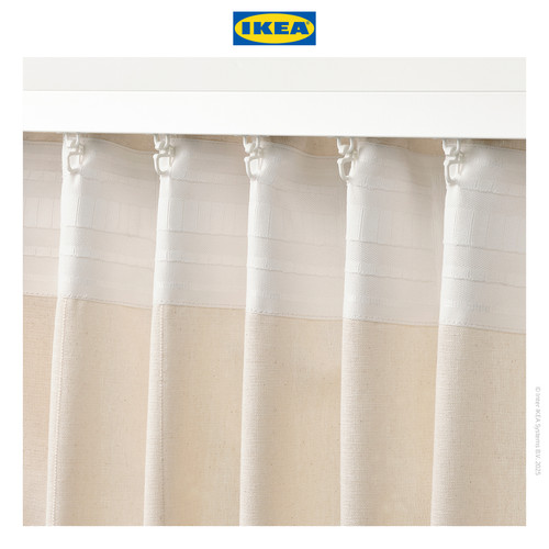 IKEA LENDA Gorden Minimalis Putih Pudar 140x250cm 1 Pasang