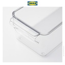 IKEA KLIPPKAKTUS Kotak Penyimpanan Serbaguna Untuk Kulkas Transparan 32x10x8cm