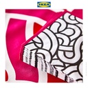 IKEA SOTRONN Tissue / Serbet Kertas Berpola Hitam Merah Muda 33x33cm Isi 30pcs