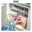 IKEA ISTAD Kantong Plastik Klip Penyimpan 0.3L Berpola Abu-abu Hijau si 25pcs