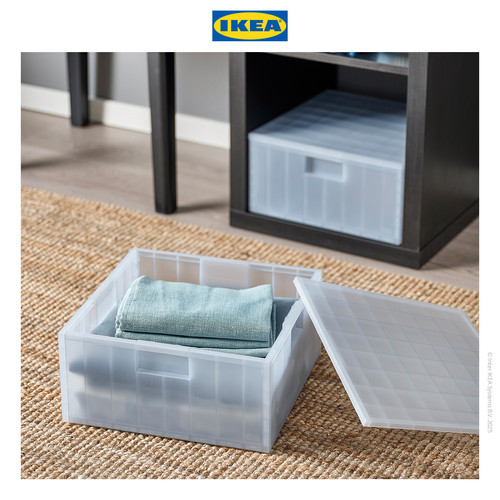 IKEA PANSARTAX Kotak Penyimpanan Serbaguna Dengan Tutup 33x33x16.5cm