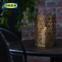 IKEA GOKVALLA Tempat Lilin Emas 16x16x24cm