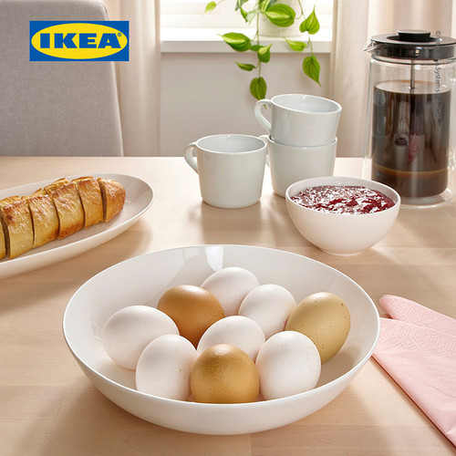 IKEA FROJDEFULL Piring Cekung Minimalis 23cm Isi 2pcs