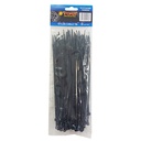 TORA Kabel Tis Nylon 3.6 x 200 mm - Tali Ikat Warna Hitam 100 Pcs