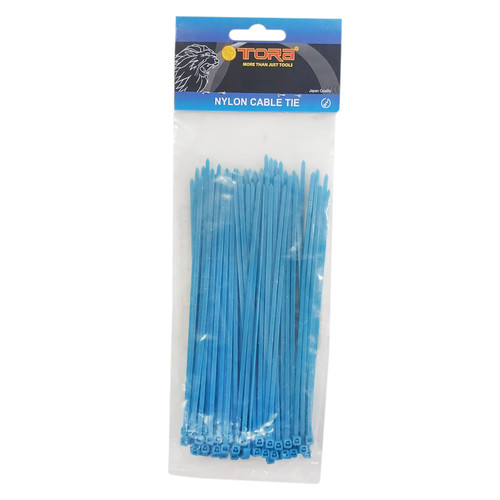 TORA Kabel Tis Nylon 2.5 x 150 mm - Tali Ikat Warna Biru 100 Pcs