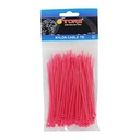 TORA Kabel Tis Nylon 2.5 x 100 mm - Tali Ikat Warna Merah 100 Pcs