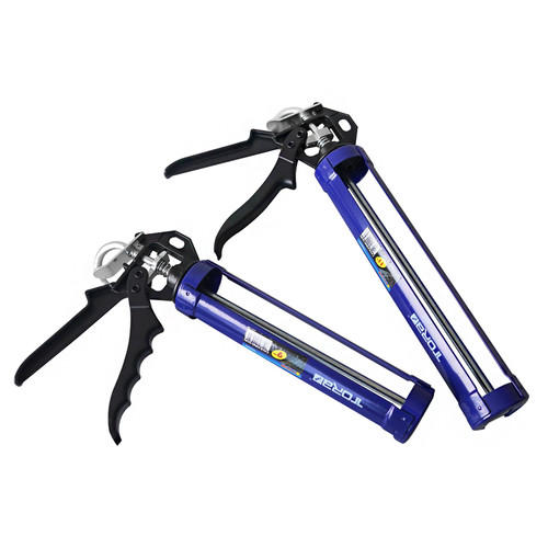 TORA Tembakan Lem Silicone 9 Inch Black Aluminium Handle + Blue Body