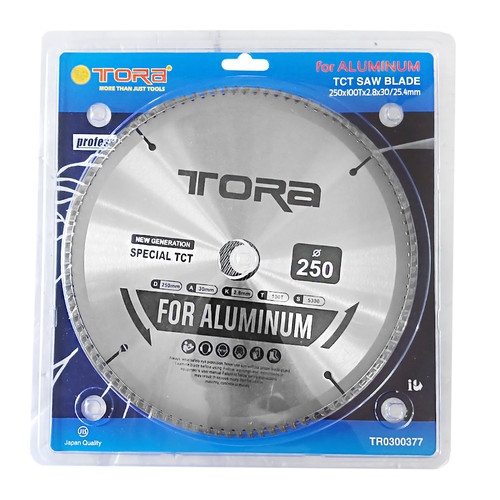 TORA Mata Potong Aluminium 10 Inch x 100T -TCT Saw Blade Aluminum