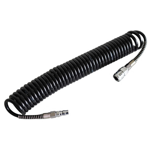 TORA Selang Recoil PU Hitam 6 Meter - Selang Angin Kompresor