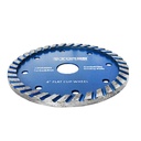 TORA Cutting Blade Turbo 4 Inch Rim Flat Cup Wheel Engroove