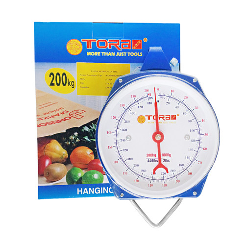 TORA Timbangan Gantung Pegas Jarum Analog 200 Kg