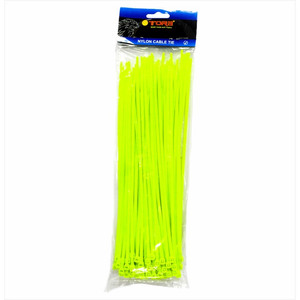 TORA Kabel Tis Nylon 3.6 x 250 mm - Tali Ikat Warna Hijau 100 Pcs