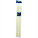 TORA Kabel Tis Nylon 8.8 x 600 mm - Tali Ikat Warna Putih 50 Pcs