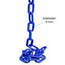 TORA Rantai PVC 6 MM x 50 Meter Warna Biru - Chain PVC