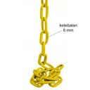 TORA Rantai PVC 6 MM x 50 Meter Warna Kuning - Chain PVC