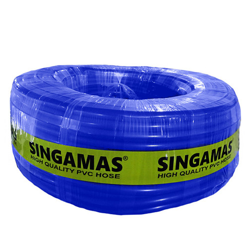 SINGAMAS Selang Air PVC Dof Warna Biru 1 1/2 Inch x 50 Meter