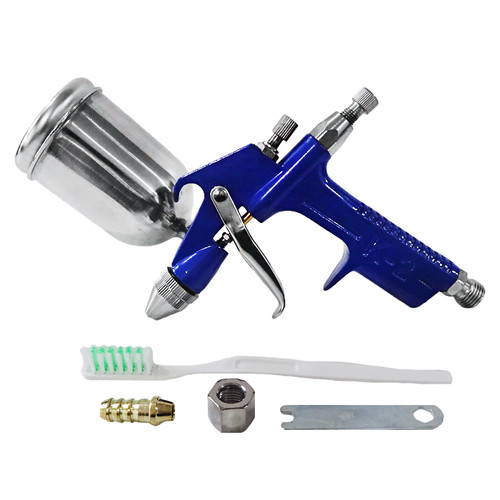 TORA Spray Gun K2 Body Biru - Alat Semprot Cat Tabung Atas