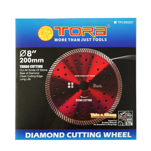 TORA Batu Potong Turbo Merah 8 Inch - Diamond Blade Turbo Flash Red