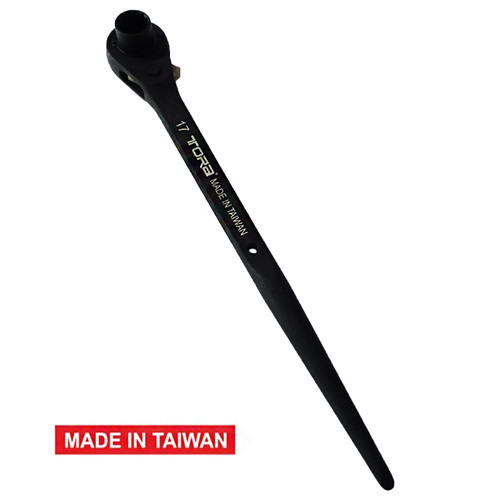 TORA Kunci Ring Double Ratchet 14x17 MM - Wrench Construction - TAIWAN