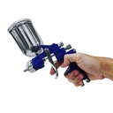 TORA Spray Gun F100G Body Biru - Alat Semprot Cat Tabung Atas