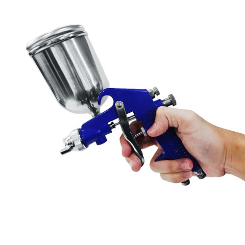 TORA Spray Gun F75G Body Biru - Alat Semprot Cat Tabung Atas
