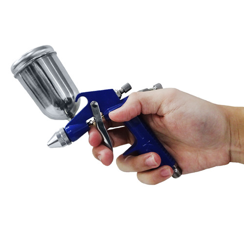 TORA Spray Gun K2 Body Biru - Alat Semprot Cat Tabung Atas