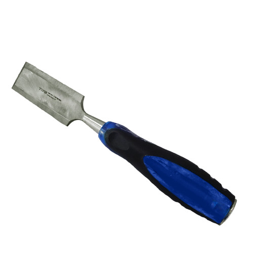 TORA Pahat Kayu Gagang Biru Besi CRV 1 1/2 Inch