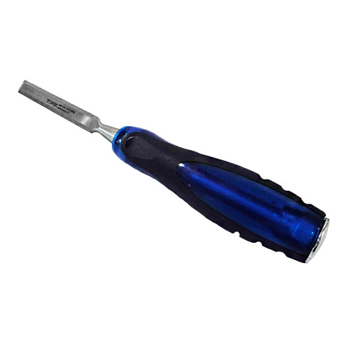 TORA Pahat Kayu Gagang Biru Besi CRV 1/2 Inch