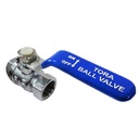 CLEARANCE SALE Tora Ball Valve 3/8 Inch Brass Chrome Plate