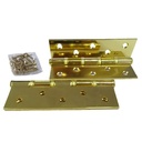 TORA Engsel Besi GP 5" x 3cm x 2.1mm - Hinges Polished Nickel & Brass