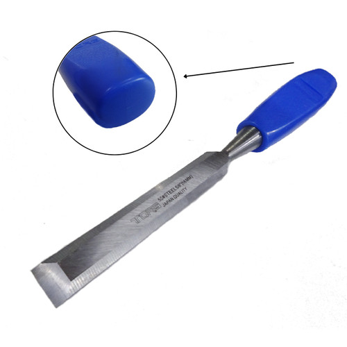 TORA Pahat Kayu Gagang Biru 5/8 Inch - Carbon Stell
