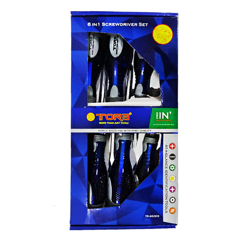 TORA Obeng Tembus Set 6 Pcs - Screw Driver Pound Thru Set 6 Pcs