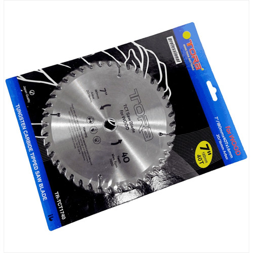 TORA Mata Potong Kayu 7 Inch 40T - TCT Circular Saw TCT1740