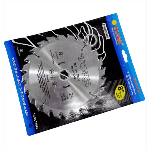 TORA Mata Potong Kayu 8 Inch 24T - TCT Circular Saw TCT1824