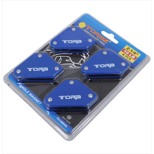 TORA Magnet Siku Segitiga Set 4 Pcs - Arrow Magnetic Welding Holder