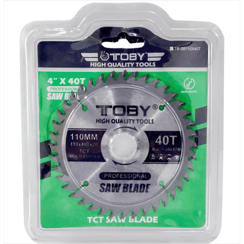 TOBY Mata Potong Kayu 4 Inch SB110x40T - TCT Saw Blade