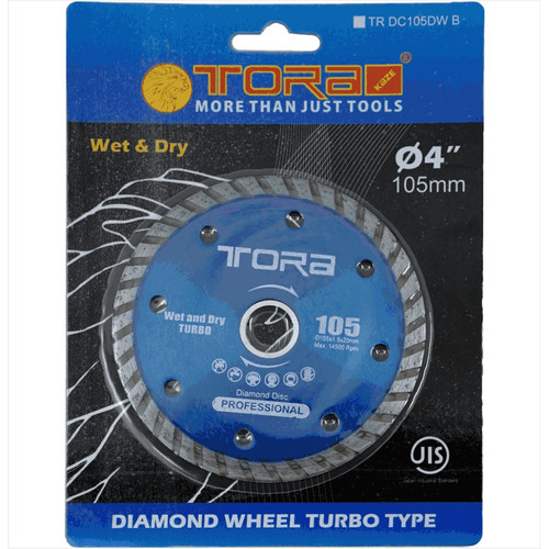 TORA Batu Potong Dry & Wet 4 Inch DC105DWB - Diamond Wheel Dry & Wet