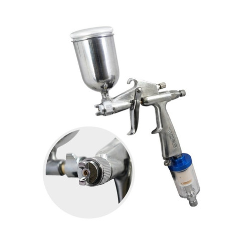 TORA Spray Gun F3 + Filter Coupler - Alat Semprot Cat Tabung Atas