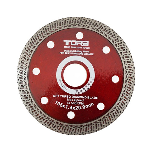TORA Diamond Cutting Wheel Mesh Turbo Merah 4 Inch