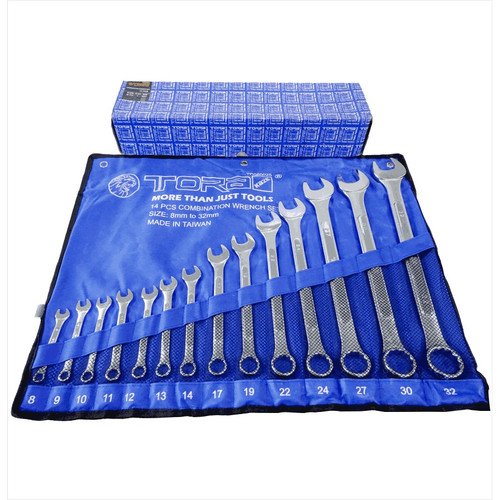 TORA Kunci Ring Pas 8-32 MM Set 14 Pcs - TAIWAN