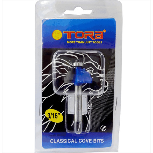TORA Router Clasical Cove Bit 3/16" x 1/4 Inch - Mata Profil