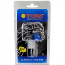 TORA Router Clasical Cove Bit 1/4" x 1/4 Inch - Mata Profil