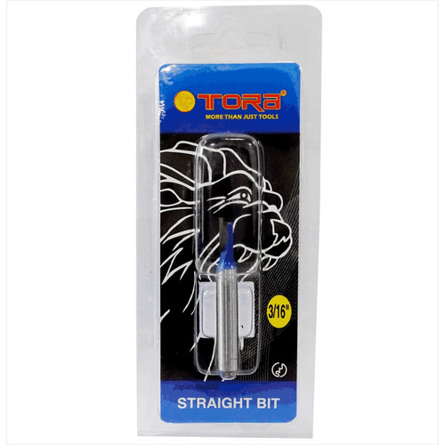TORA Router One Blade Straight Bits 3/16" x 1/4 Inch - Mata Profil